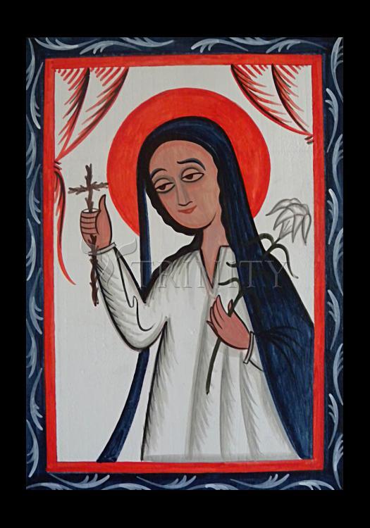 St. Kateri Tekakwitha - Holy Card by Br. Arturo Olivas, OFS - Trinity Stores