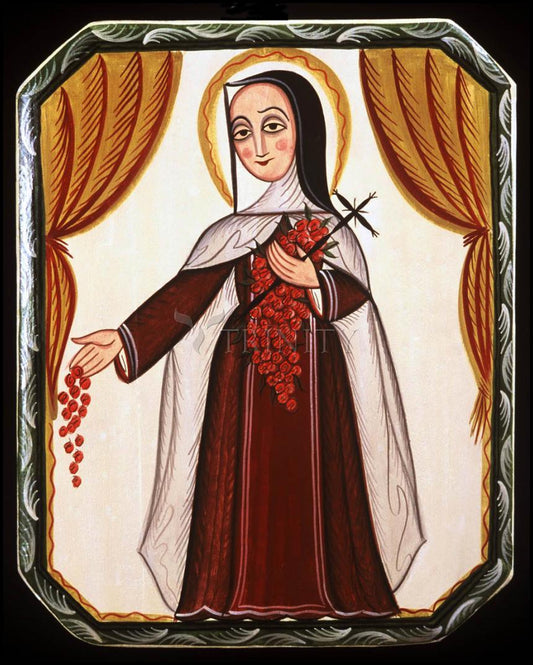 St. Thérèse of Lisieux - Wood Plaque by Br. Arturo Olivas, OFS - Trinity Stores