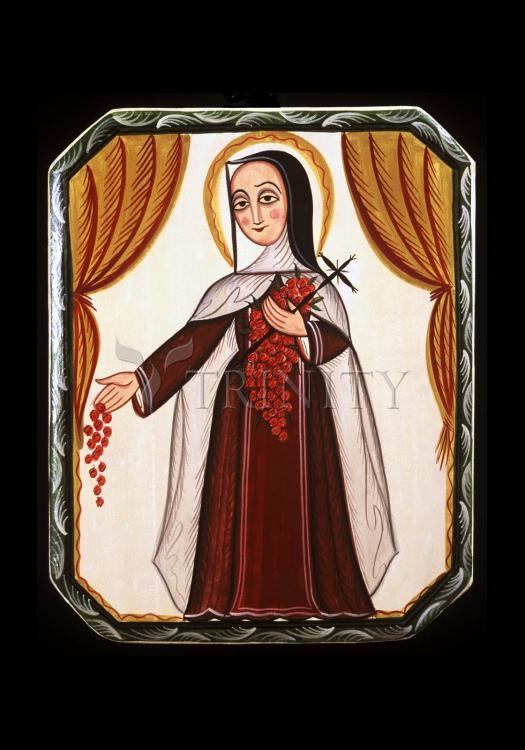 St. Thérèse of Lisieux - Holy Card by Br. Arturo Olivas, OFS - Trinity Stores