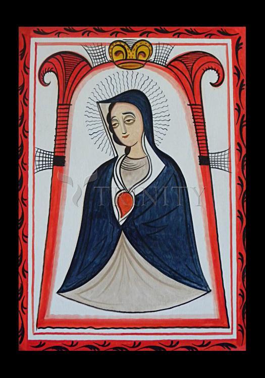 Our Lady of the Cave - Holy Card by Br. Arturo Olivas, OFS - Trinity Stores