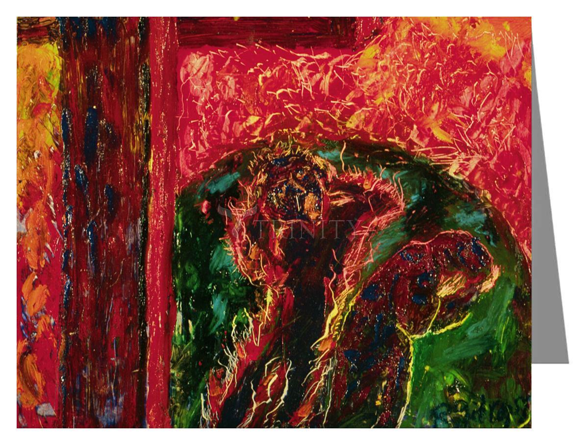 Cross, The World and Fire - Note Card Custom Text by Fr. Bob Gilroy, SJ - Trinity Stores