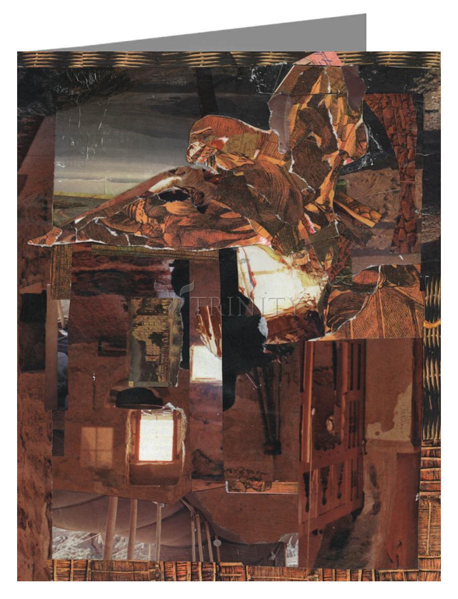 Eagle Hovers Over Ruins - Note Card by Fr. Bob Gilroy, SJ - Trinity Stores