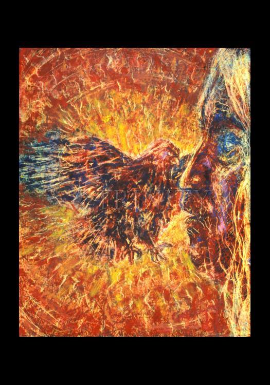 Eagle and Blind Elder - Holy Card by Fr. Bob Gilroy, SJ - Trinity Stores