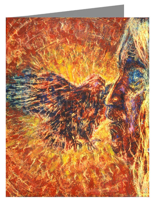 Eagle and Blind Elder - Note Card by Fr. Bob Gilroy, SJ - Trinity Stores