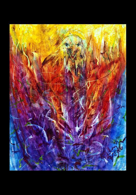 Eagles In Fire - Holy Card by Fr. Bob Gilroy, SJ - Trinity Stores