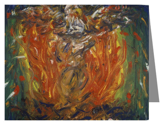Eagle in Fire That Does Not Burn - Note Card Custom Text by Fr. Bob Gilroy, SJ - Trinity Stores