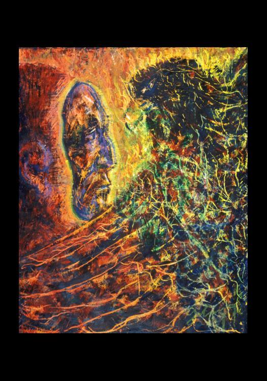 Eagle Lifts A Mask Away - Holy Card by Fr. Bob Gilroy, SJ - Trinity Stores