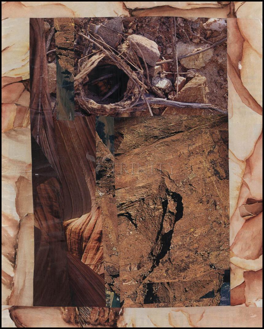 Empty Tomb - Wood Plaque by Fr. Bob Gilroy, SJ - Trinity Stores