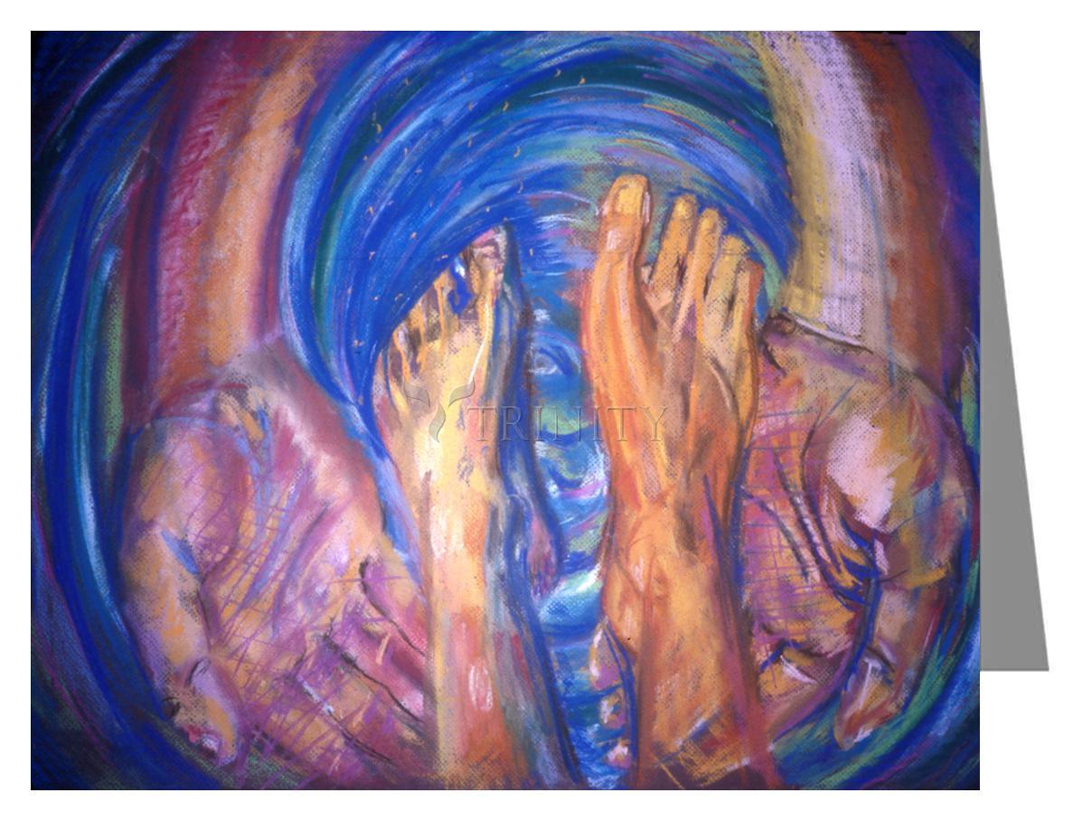 Foot Washing - Note Card Custom Text by Fr. Bob Gilroy, SJ - Trinity Stores