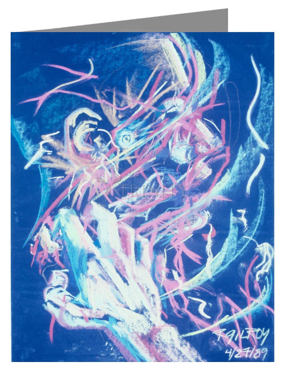 Hand Scrapes a Profile - Note Card Custom Text by Fr. Bob Gilroy, SJ - Trinity Stores