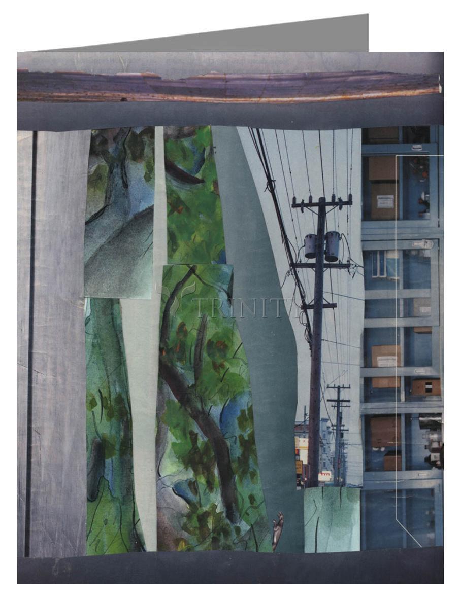 Lines in Blue - Note Card by Fr. Bob Gilroy, SJ - Trinity Stores