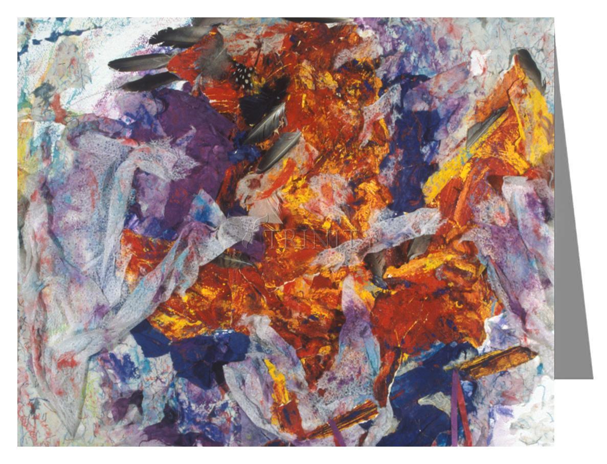 Profile in Wing of Eagle with Pipe - Note Card Custom Text by Fr. Bob Gilroy, SJ - Trinity Stores