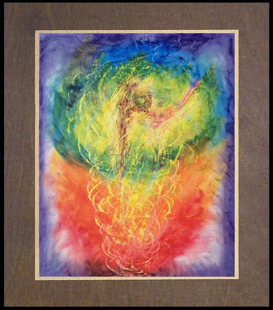 Pilgrim at Prayer - Wood Plaque Premium by Fr. Bob Gilroy, SJ - Trinity Stores