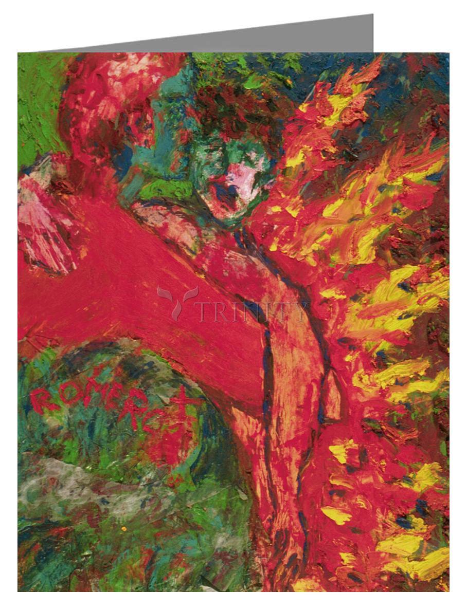 St. Oscar Romero's Embrace - Note Card by Fr. Bob Gilroy, SJ - Trinity Stores