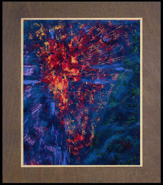 Torn Curtain - Wood Plaque Premium by Fr. Bob Gilroy, SJ - Trinity Stores