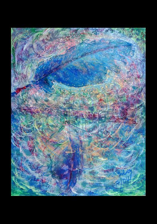 Two Feathers and a Pipe - Holy Card by Fr. Bob Gilroy, SJ - Trinity Stores