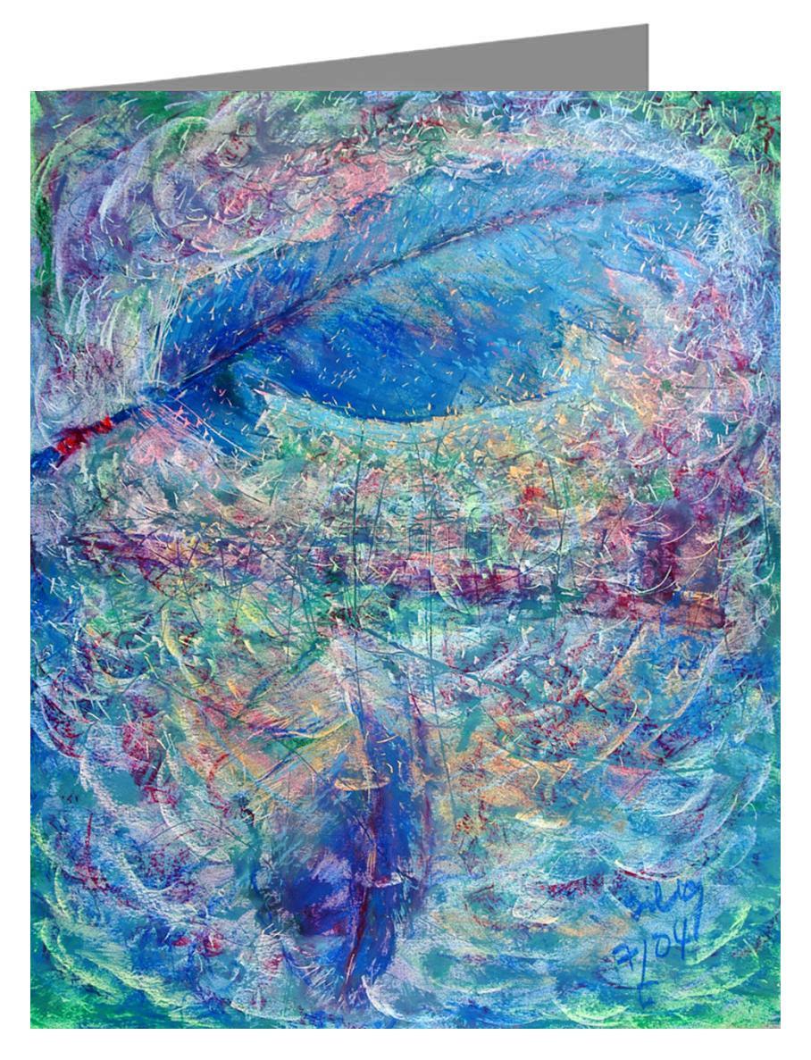 Two Feathers and a Pipe - Note Card Custom Text by Fr. Bob Gilroy, SJ - Trinity Stores