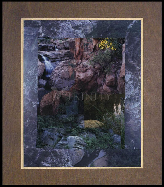 Waterfall - Wood Plaque Premium by Fr. Bob Gilroy, SJ - Trinity Stores
