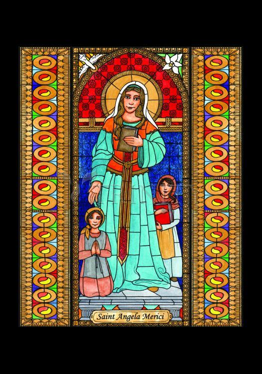 St. Angela Merici - Holy Card by Brenda Nippert - Trinity Stores