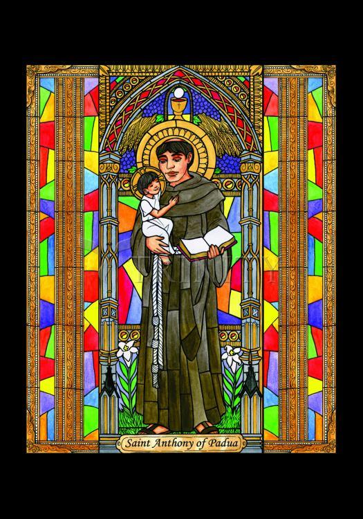 St. Anthony of Padua - Holy Card by Brenda Nippert - Trinity Stores