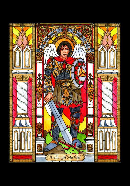 St. Michael Archangel - Holy Card by Brenda Nippert - Trinity Stores