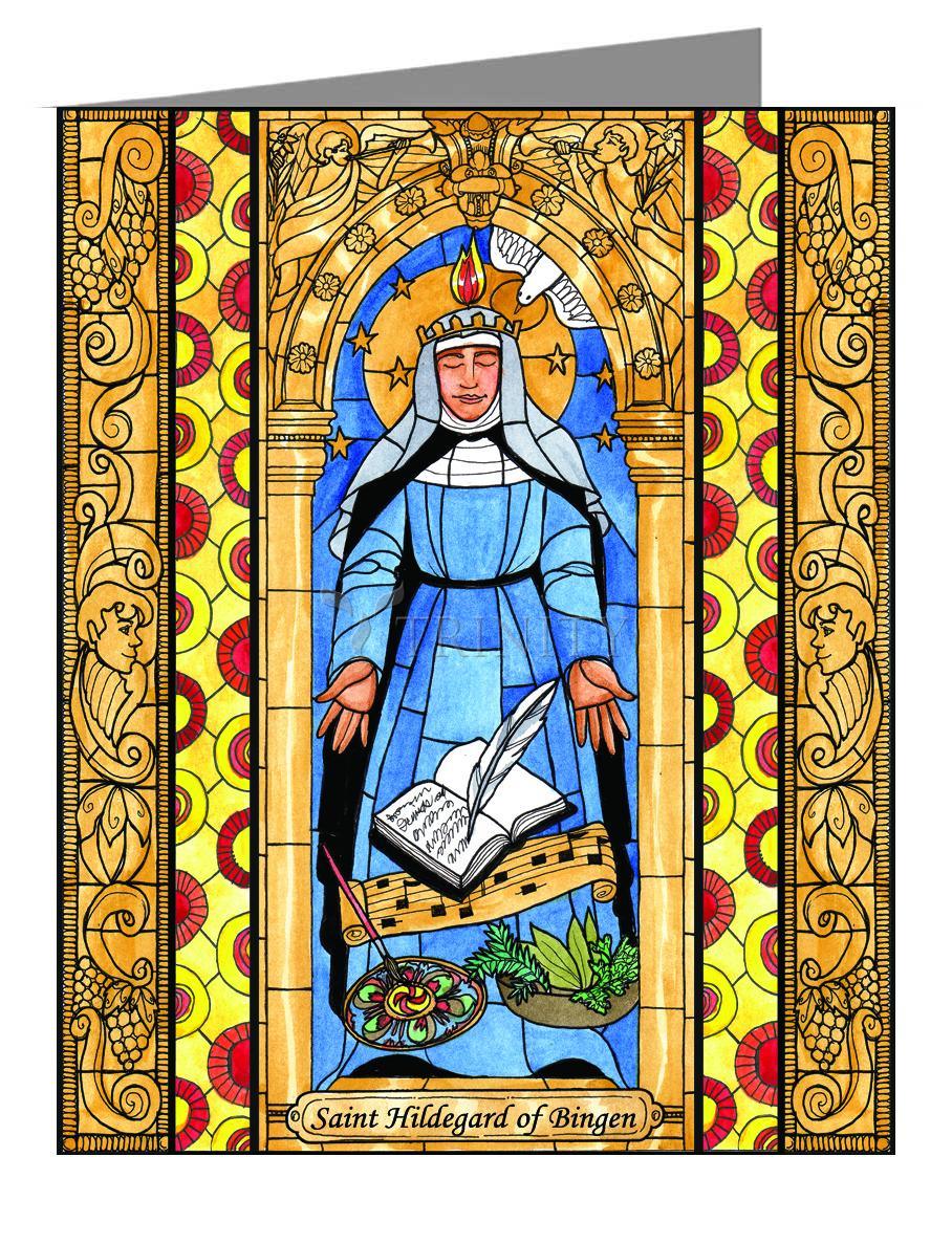 St. Hildegard of Bingen - Note Card Custom Text by Brenda Nippert - Trinity Stores