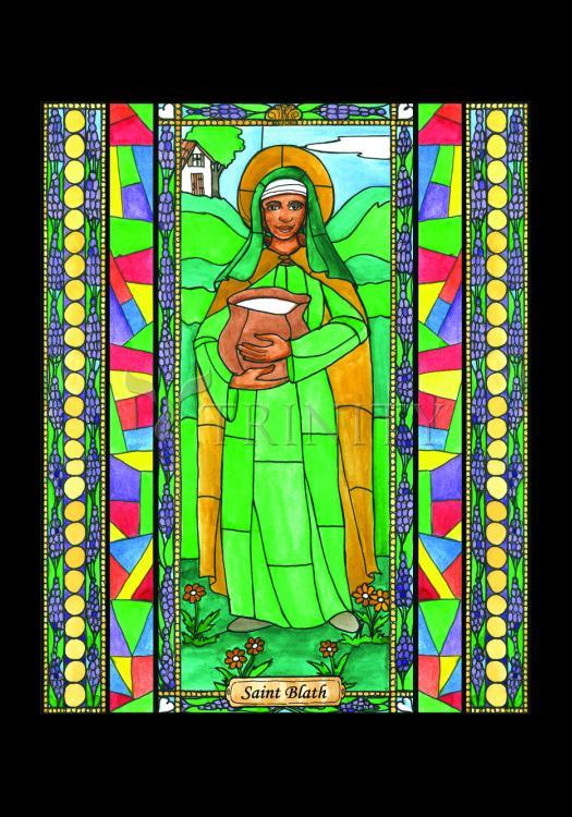 St. Blath - Holy Card by Brenda Nippert - Trinity Stores