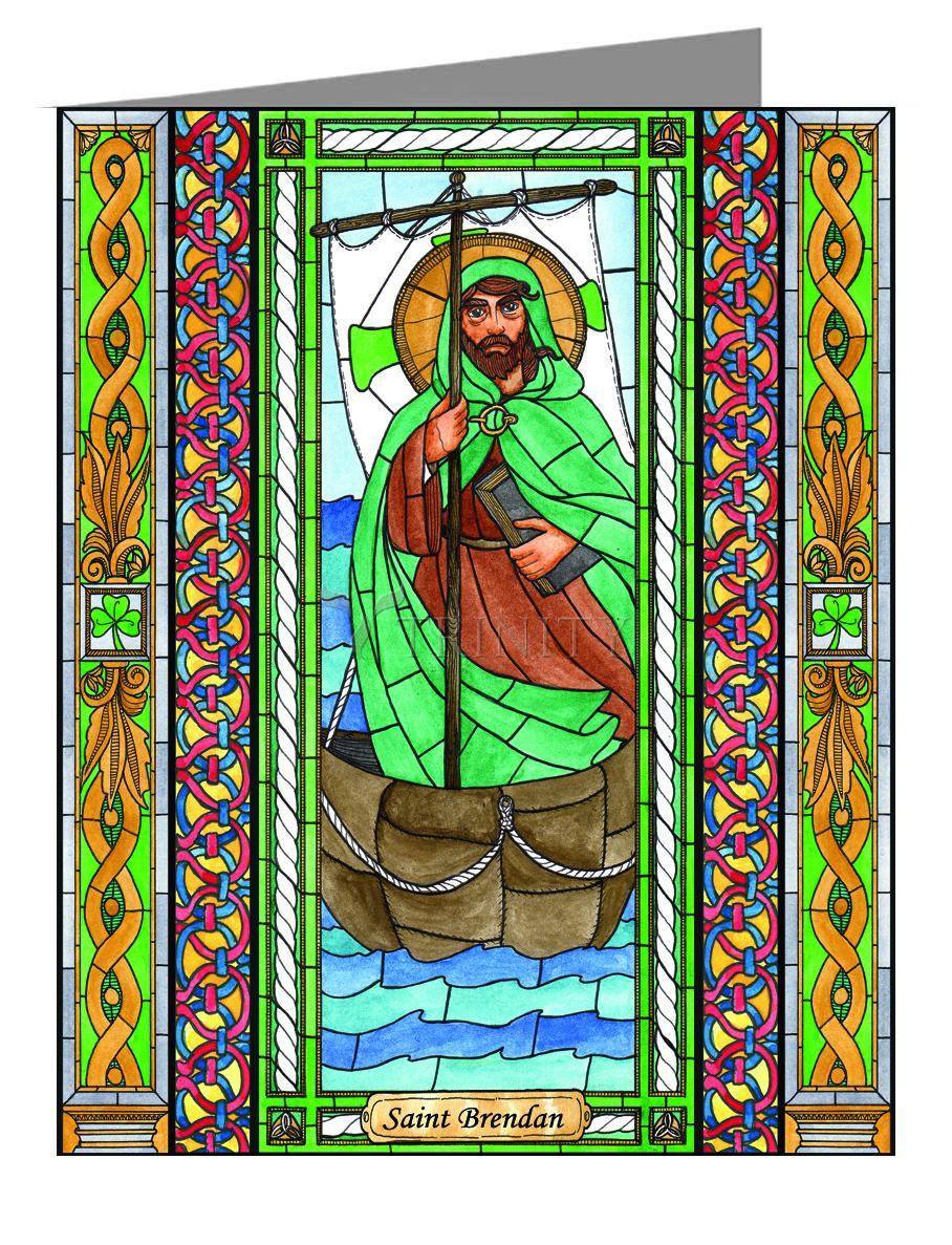 St. Brendan - Note Card Custom Text by Brenda Nippert - Trinity Stores