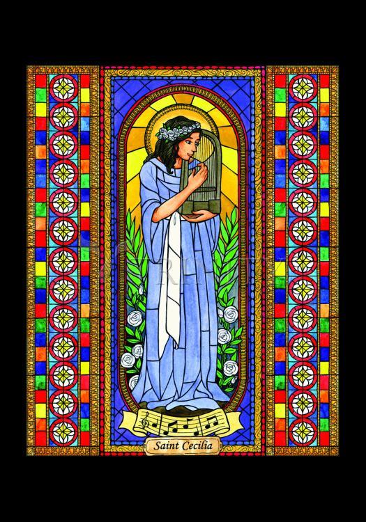 St. Cecilia - Holy Card by Brenda Nippert - Trinity Stores