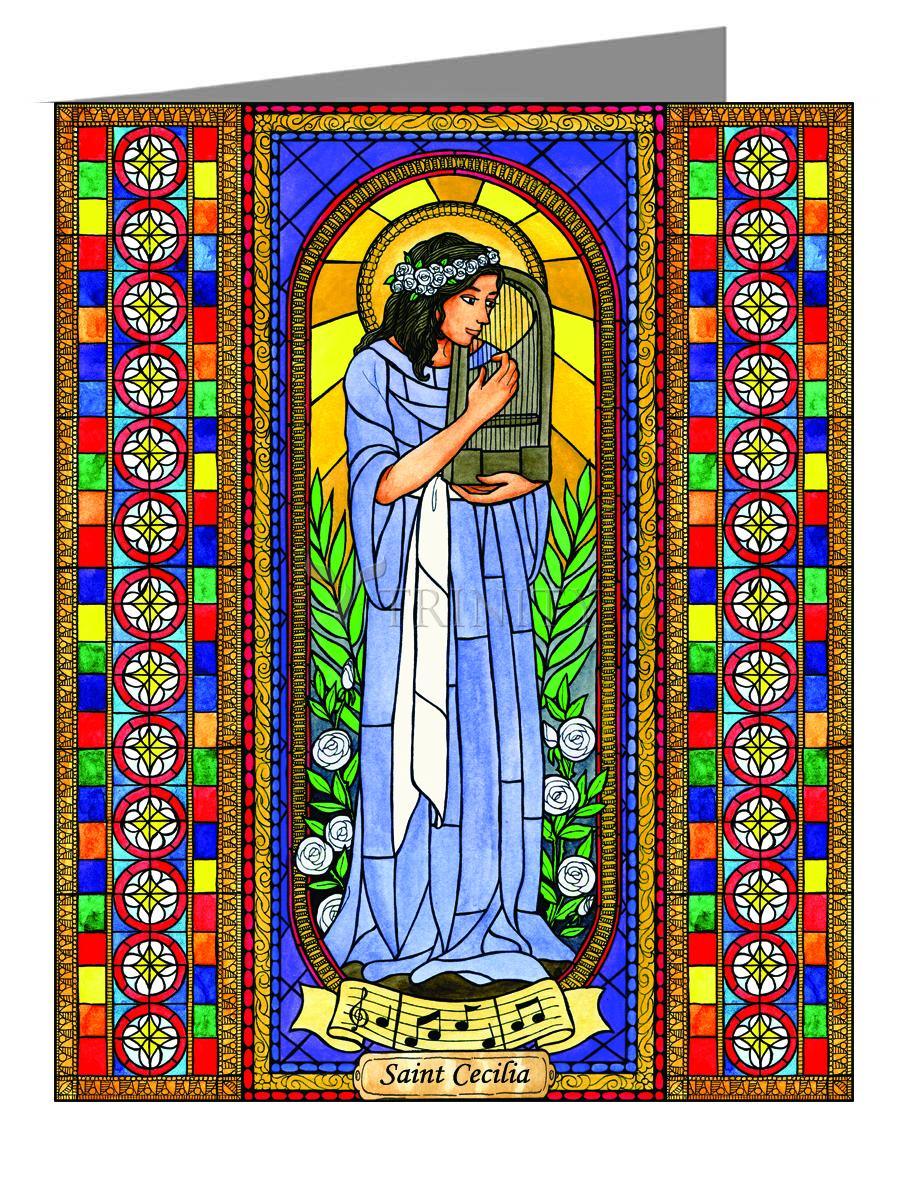 St. Cecilia - Note Card Custom Text by Brenda Nippert - Trinity Stores