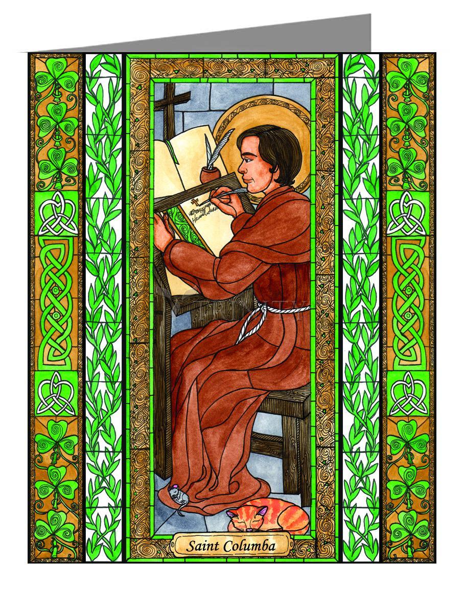 St. Columba - Note Card Custom Text by Brenda Nippert - Trinity Stores