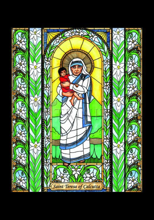 St. Teresa of Calcutta - Holy Card by Brenda Nippert - Trinity Stores