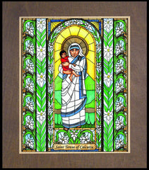 Wood Plaque Premium - St. Teresa of Calcutta by B. Nippert