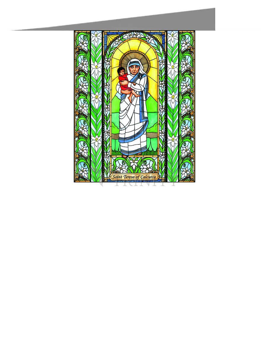 St. Teresa of Calcutta - Note Card Custom Text by Brenda Nippert - Trinity Stores