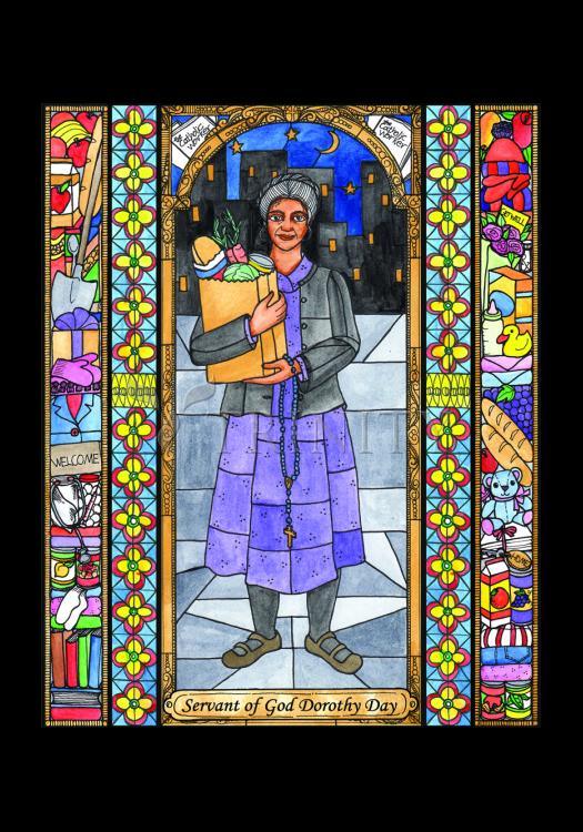 Dorothy Day, Servant of God - Holy Card by Brenda Nippert - Trinity Stores