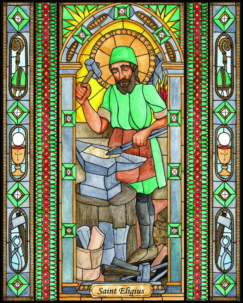 St. Eligius - Wood Plaque by Brenda Nippert - Trinity Stores