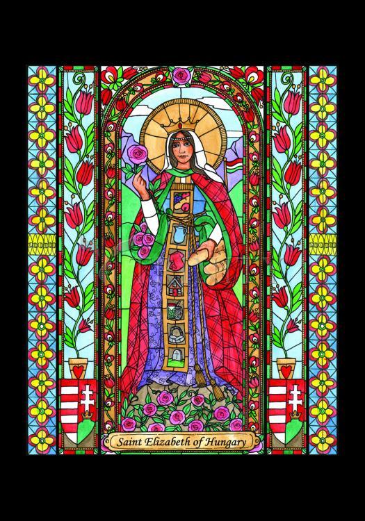 St. Elizabeth of Hungary - Holy Card by Brenda Nippert - Trinity Stores