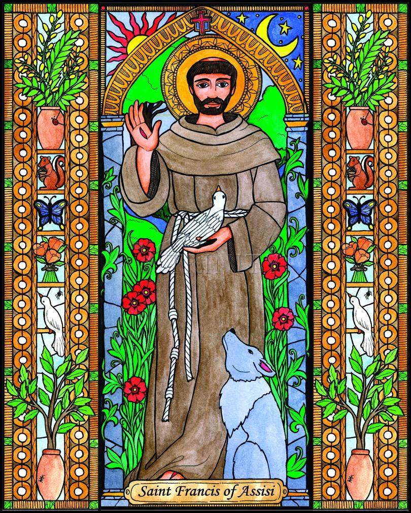 St. Francis of Assisi - Wood Plaque by Brenda Nippert - Trinity Stores