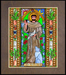 Wood Plaque Premium - St. Francis of Assisi by B. Nippert