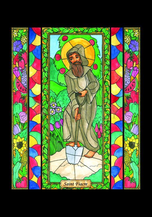 St. Fiacre - Holy Card by Brenda Nippert - Trinity Stores