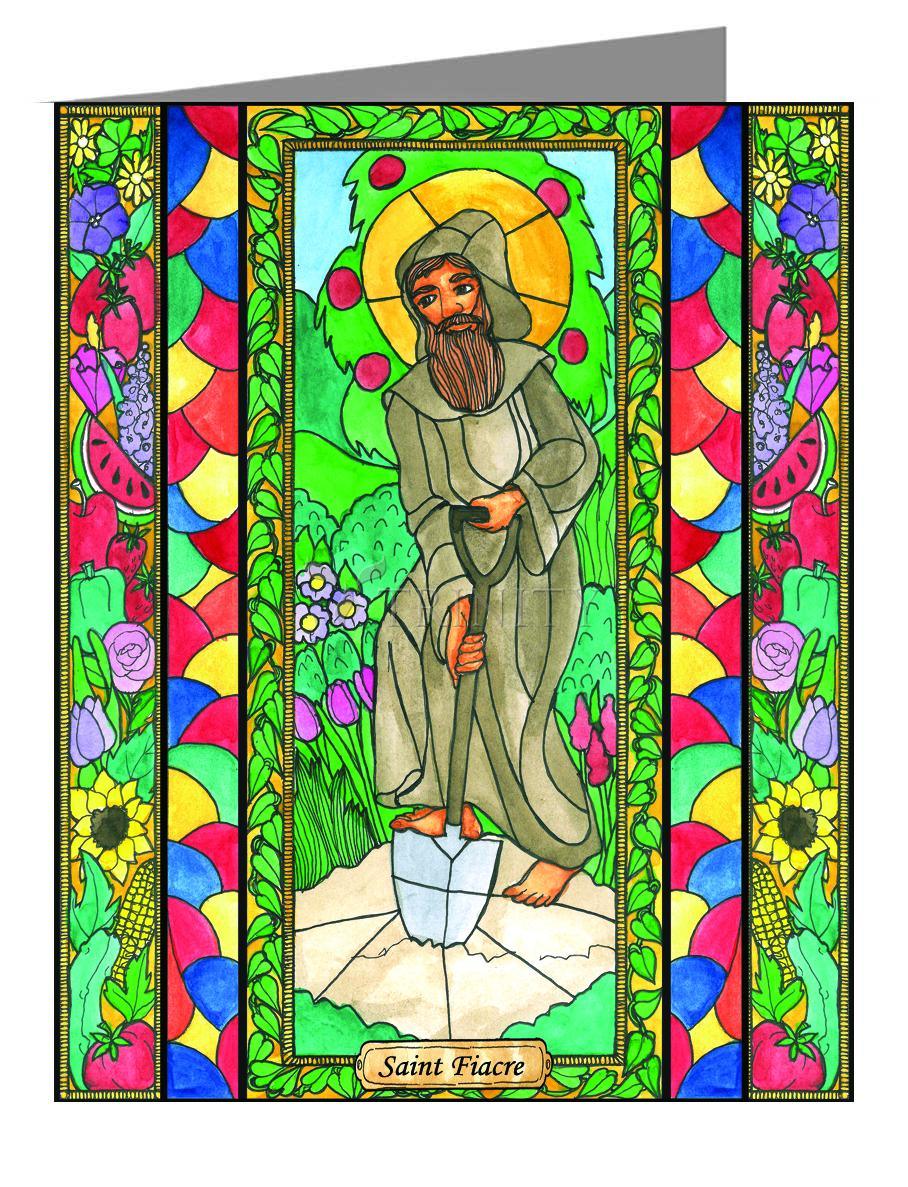 St. Fiacre - Note Card Custom Text by Brenda Nippert - Trinity Stores