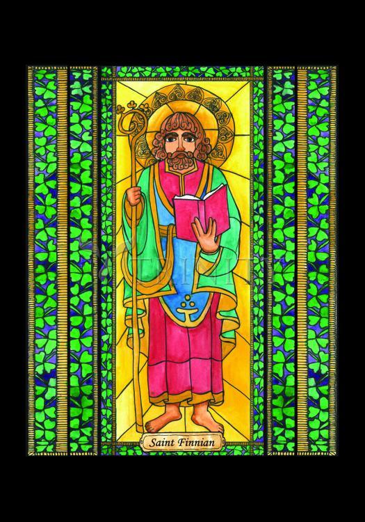 St. Finnian - Holy Card by Brenda Nippert - Trinity Stores