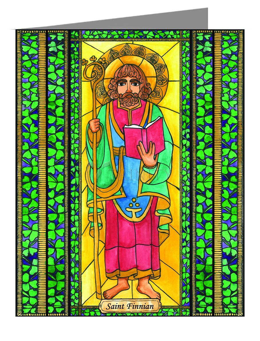 St. Finnian - Note Card Custom Text by Brenda Nippert - Trinity Stores