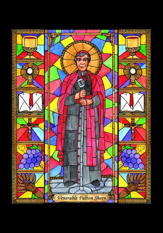 Ven. Fulton Sheen - Holy Card by Brenda Nippert - Trinity Stores