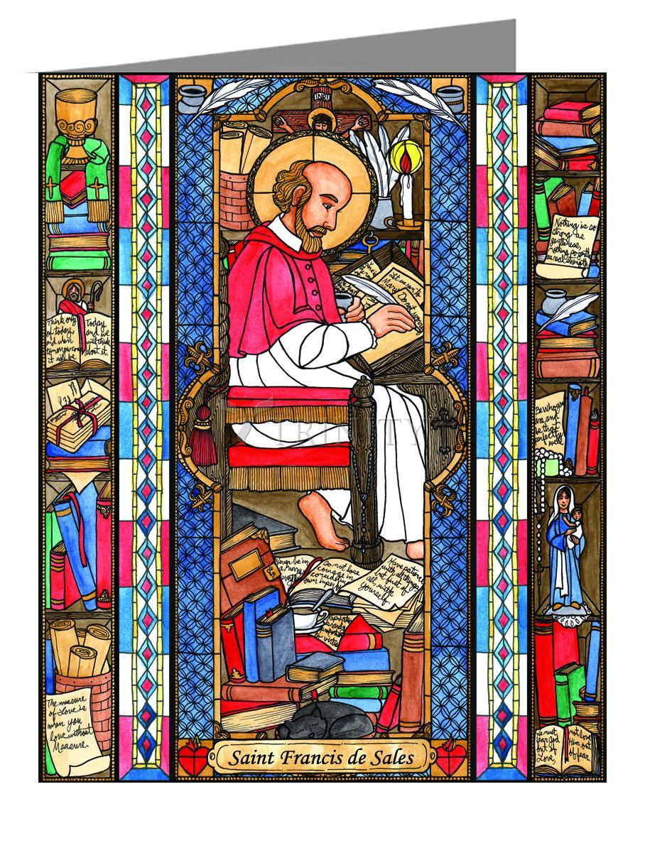 St. Francis de Sales - Note Card Custom Text by Brenda Nippert - Trinity Stores