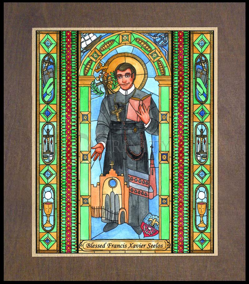 Bl. Francis Xavier Seelos - Wood Plaque Premium by Brenda Nippert - Trinity Stores