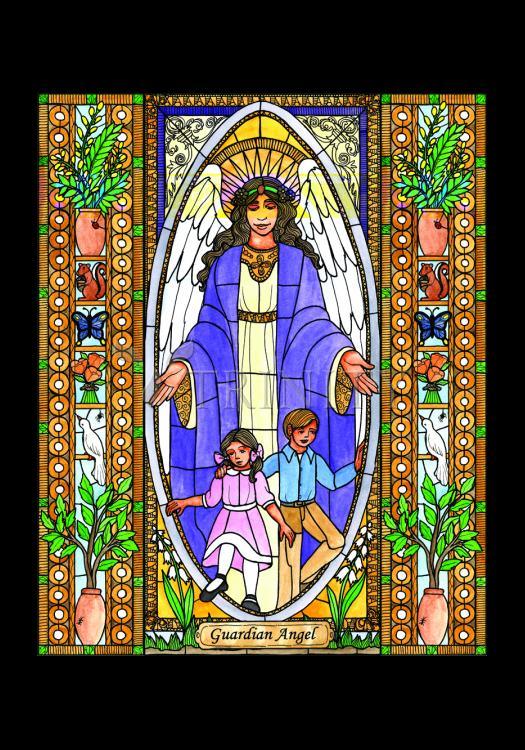 Guardian Angel - Holy Card by Brenda Nippert - Trinity Stores