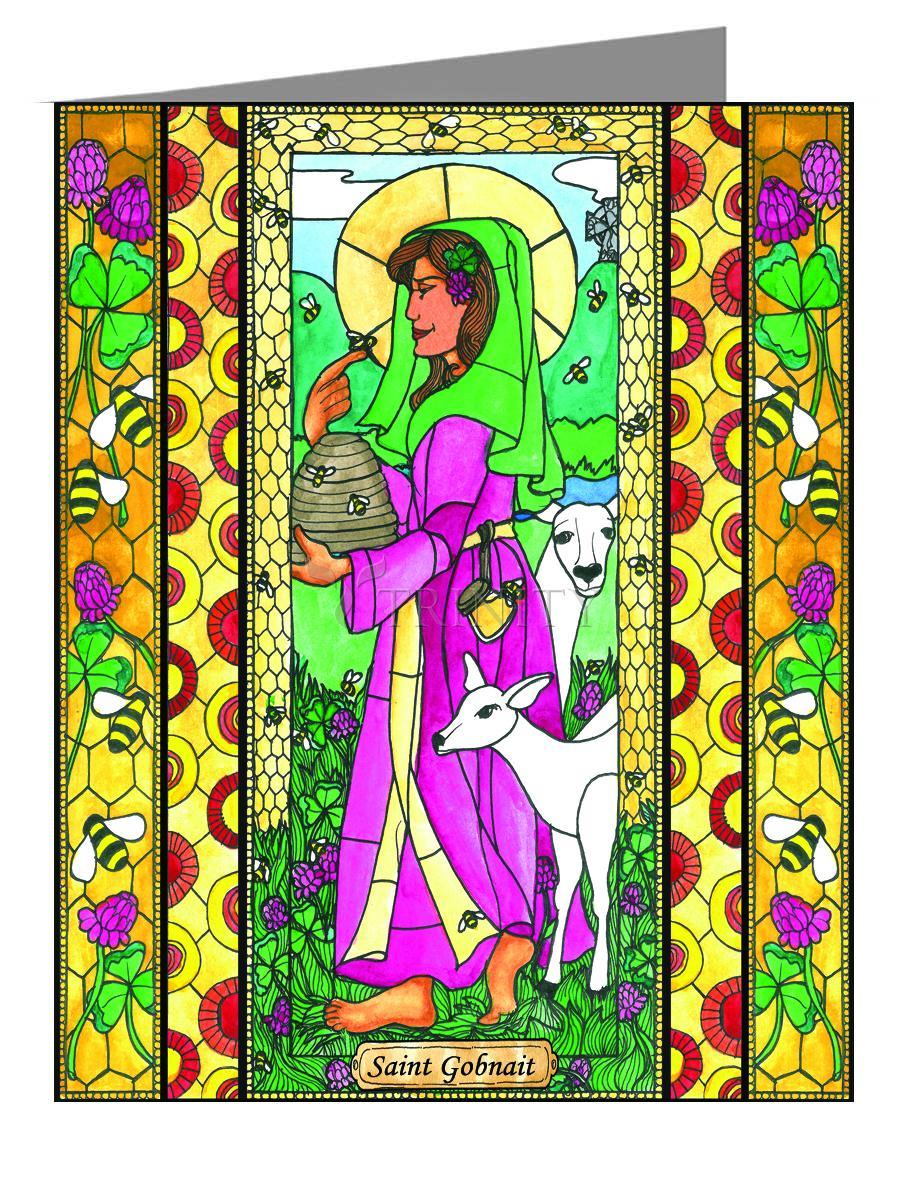 St. Gobnait - Note Card Custom Text by Brenda Nippert - Trinity Stores