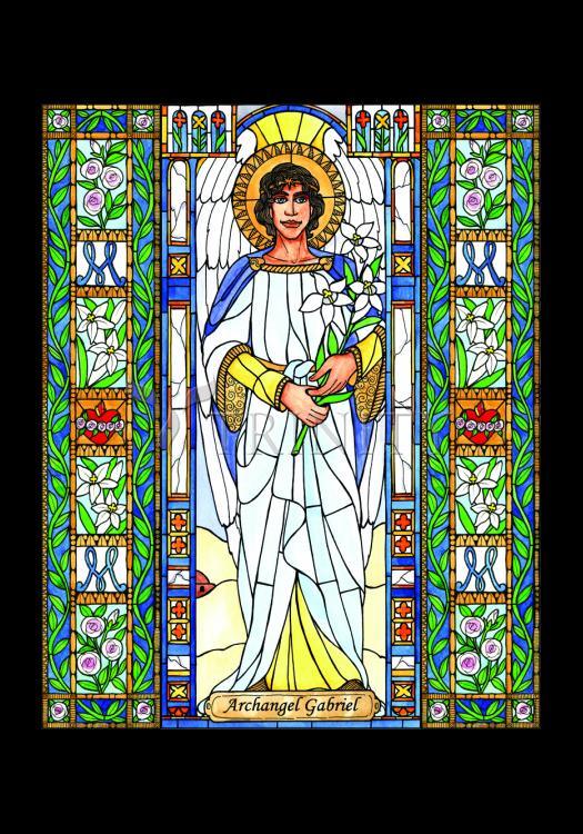 St. Gabriel Archangel - Holy Card by Brenda Nippert - Trinity Stores