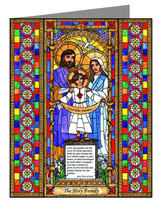 Holy Family - Note Card Custom Text by Brenda Nippert - Trinity Stores